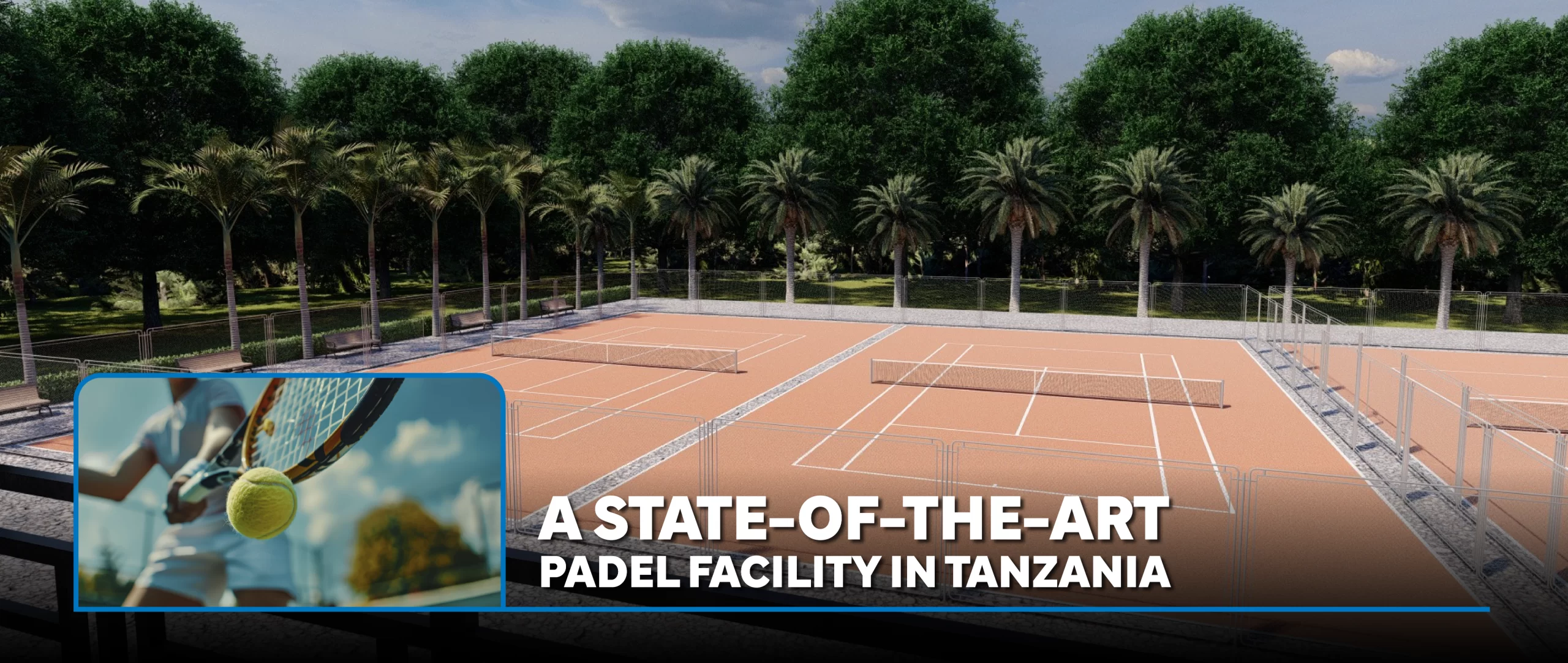State of the art padel court build by SMC in Tanzania